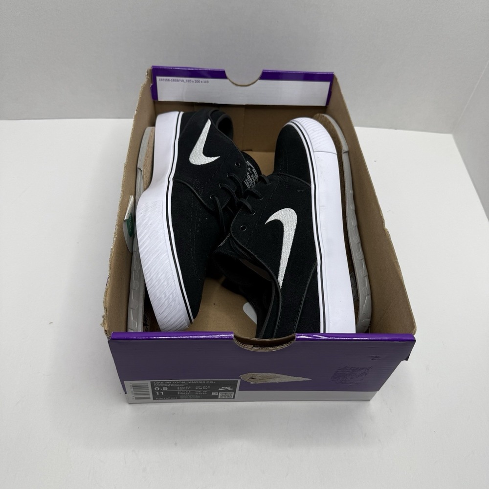 Nike SB Zoom Janoski OG+ Black White Skate Shoes Men’s 9.5 FD6757-001